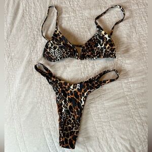 Midnight Swim Cheetah Leopard Bikini